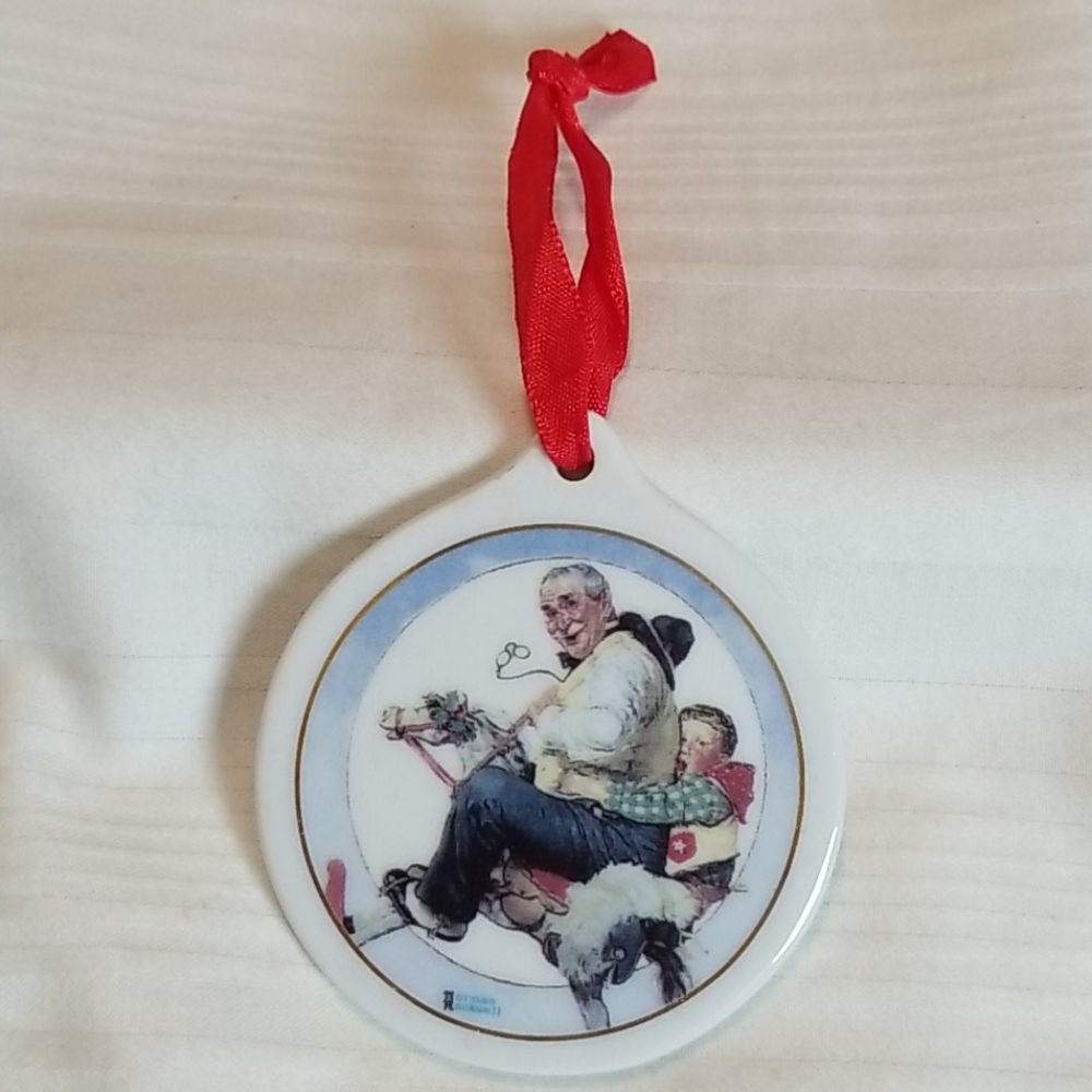 Vintage 1997 Gramps at the Reins Ornament
